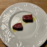 とおの屋 要 - 鹿肉の藁焼き