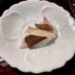 とおの屋 要 - あいなめの焼き霜 自家製10年物カラスミ