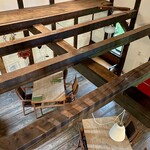 とおの屋 要 - 2階から見下ろすダイニング
