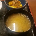 Manten Sakaba - 小鉢・味噌汁