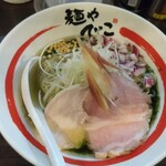 麺や でこ - 生海苔とえそ煮干しのそば