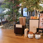 うどんおよべ - 一人用カウンター席