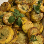 trattoria e poi - lunch前菜　　　　黄色ズッキーニのマリネオレガノ風味