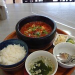 らいふ亭 - 韓国風マーボー豆腐定食850円
