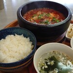 らいふ亭 - 韓国風マーボー豆腐定食850円