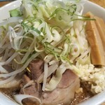 大仙 - 大仙ラーメン(野菜、ニンニク、ネギ増し)