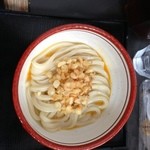 日の出製麺所 - 釜玉小150円