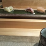 寿し芳 - 鯛湯〆、甘海老。