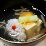 Shinnihon Ryouri Kanya - 玉子豆腐と鱧のお椀