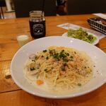 グランマーズジョルジュパークサイドアヴェニュー - ボストンクラムチャウダー＆パスタ　1130円　＋　大盛り　110円