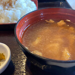 とり弁鶏 - 豚汁^_^