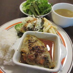 小さな街の食堂 cafe MISTY - トマトソースのロールキャベツ ～チーズ焼き～ 890円