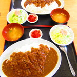 定食屋 六宝亭 - ２人のカツカレー　７７０円（税込）【２０２１年６月】