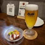 GOTTI→ - ビール(小)とお通し。