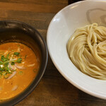 麺屋 承太郎 - 期間限定。レッドカレーつけ麺。