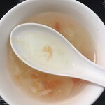 中華料理 祥龍房 - 卵とトマトのスープ