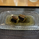 鮨松榮 - 茄子揚げ浸し フォアグラ西京漬
