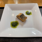 鮨松榮 - 時鮭レモンバターソテー シソベーゼソース