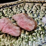 鮨松榮 - 常陸牛 みすじ 低温調理