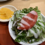 すし藤 - サラダと漬物