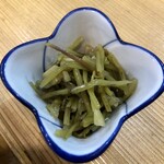 十和田 - 「わさびの茎 醤油漬」(550円)