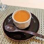 鮨 木津のこうちゃん - 海老出汁の餅入り茶碗蒸し。