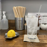 創作麺工房 鳴龍 - 「生レモンサワー」400円