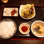 Yakiniku Awaza - 焼肉三種盛りのセット