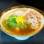 Osaka specialty meat soup (with tofu and egg)