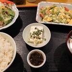 む鉄砲 - ポークゴーヤチャンプルー定食(920円)