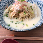 ラーメン イッケン - 2021年6月後半の限定麺。じゃがいもと豆乳の冷たいラーメン。850円税込！