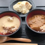 浅草むぎとろ - とろろ麦飯+カレー+とろろグラタン