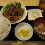 たかちゃん - 若鶏甘辛スパイス定食 700円(税込)　(2021.6)