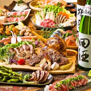 All-you-can-drink courses with our signature creative Japanese-style meal start from 3,000 yen◎