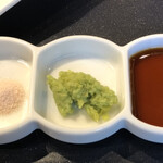 Teppanyaki tomoji - 薬味