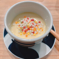 いでの上料理店 - 茶碗むし。中にシャリと明太子