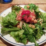 グルガオン - 久しぶりのグルガオンディナー。先ずはサラダ。