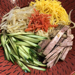 青竹手打ちらーめん 夢現 - 冷やし中華　900円