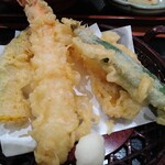 グルメ館 豊魚 - セットの天ぷら