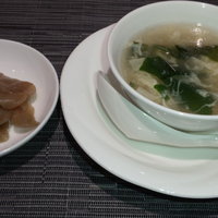 中国料理 星ヶ岡 - スープとザーサイ