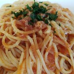 北海道イタリアン ミアボッカ - パスタのアップ(トマトが無い！)