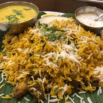 アーンドラ・ダバ - マトンビリヤニセット