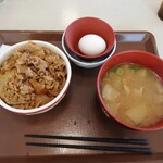 すき家 - 料理写真:牛丼ミニモーニング 450円