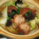 聚源閣 - 肉団子と白菜醤油土鍋煮込