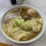 支那そばや 鶴ヶ峰店 - 塩チャーシューワンタンめん+味付玉子 ¥1200+100