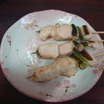 ささのや - ネギマポン酢で(メニューには無い)