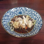 ささのや - ネギマポン酢は素焼きとポン酢薬味が別になったのね。