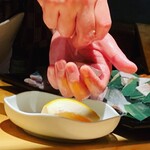 鮨 行天 - 泥障烏賊 佐賀のグレープフルーツ