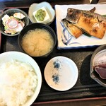 三代目　魚真 - 210622火　東京　三代目魚真　金華サバ醤油干しとお刺身セット1,000円