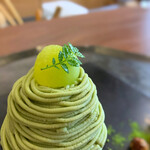 銀座風月堂 - メロンと抹茶のモンブラン